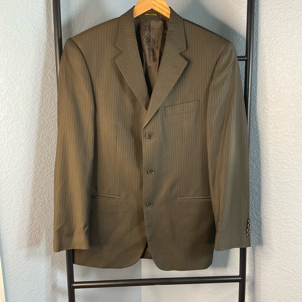 Principe made in Italy 100% wool brown Blazer Jacket 38R
